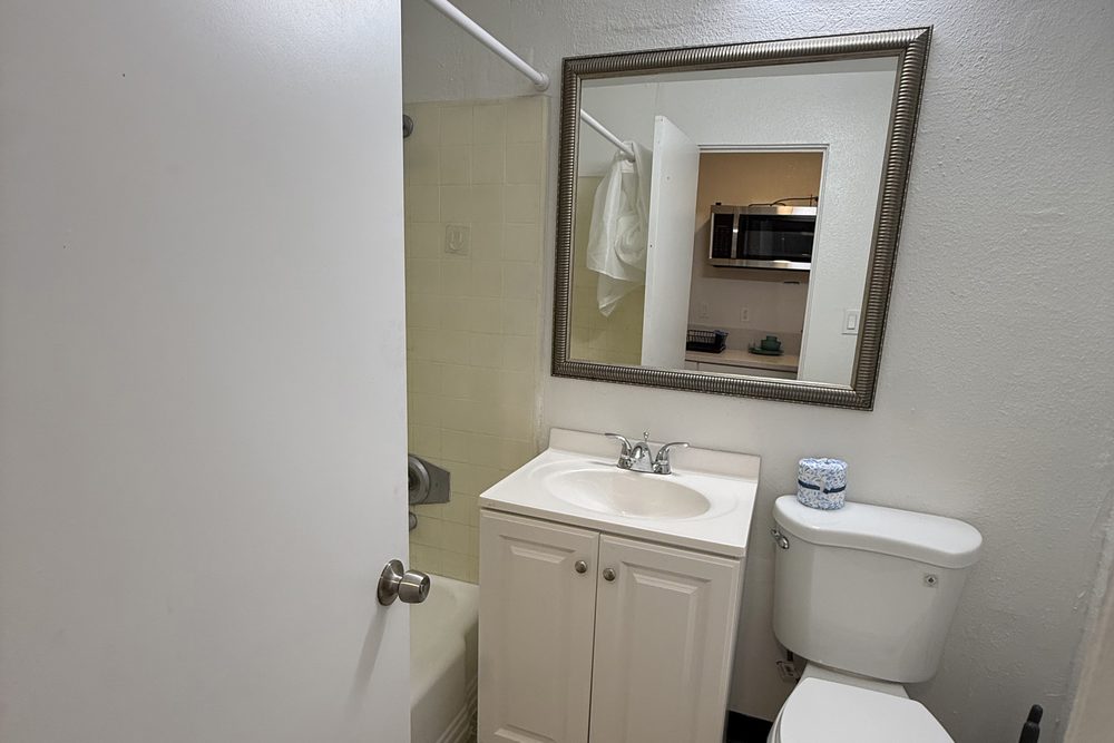 Private bathroom in a HarborTAY unit